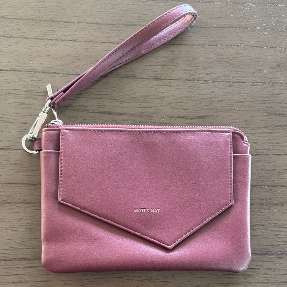 Matt & Nat burgundy Clutch